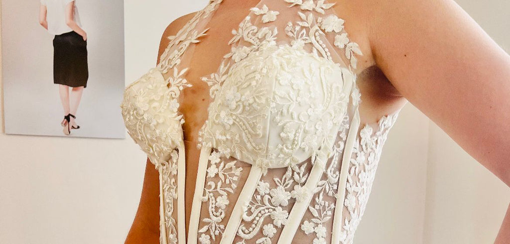 El proceso detrás de un vestido de novia personalizado.