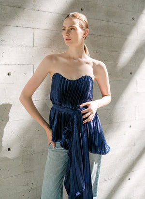 ab Top plisado "Blue Wing" colección  Butterfly